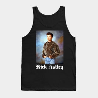 Rick Astley / Retro Fanart Tribute Design Tank Top